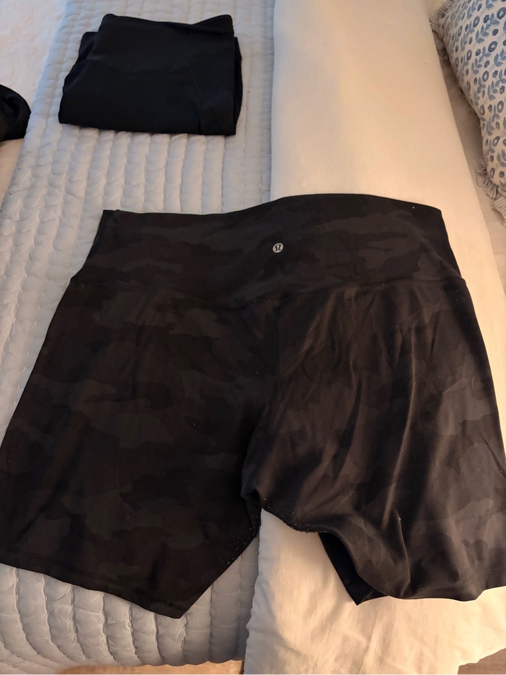 lululemon athletica Black Camo High-Rise Bike Shorts